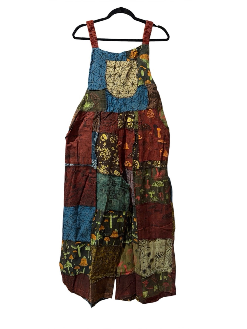 #2 NWT 100% cotton patchwork overalls